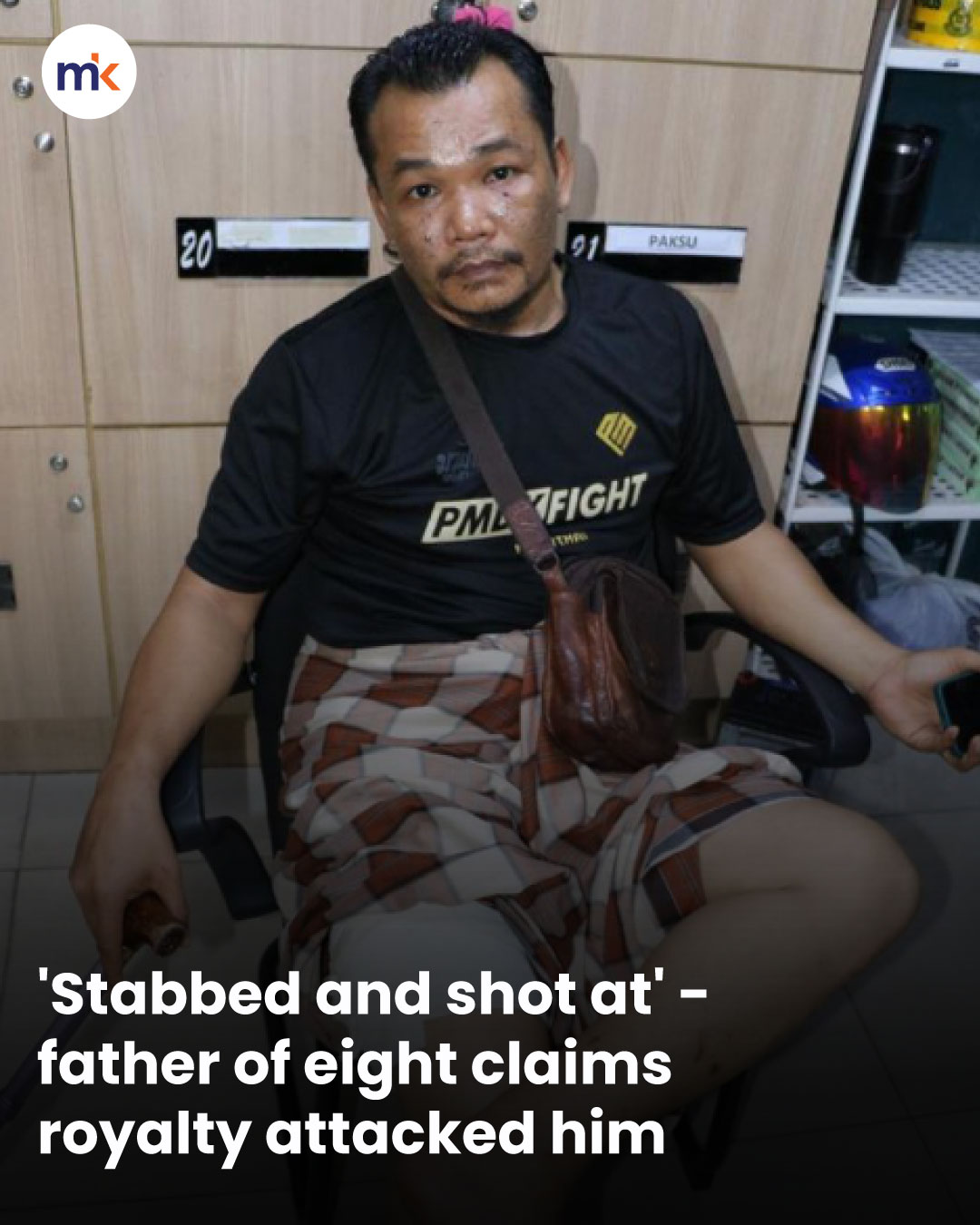 'Stabbed and shot at' - father of eight claims royalty attacked him