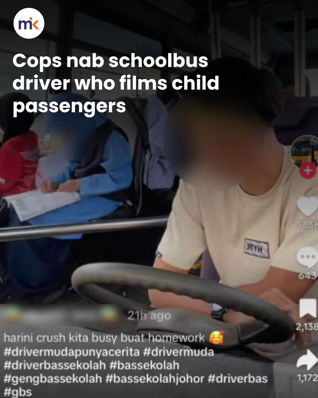 Cops nab schoolbus driver who films child passengers