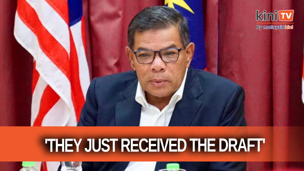 PN just received the draft MOU and are already complaining, says Saifuddin