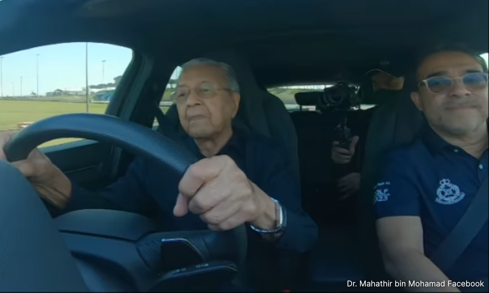 Nearing 100 and driving above 150km/h - Dr M is fast and furious