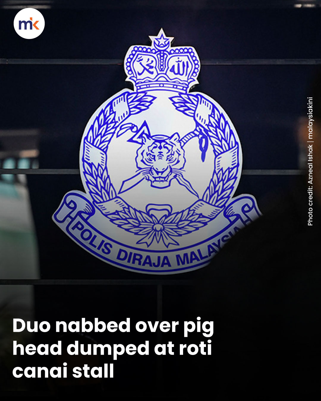 Duo nabbed over pig head dumped at roti canai stall