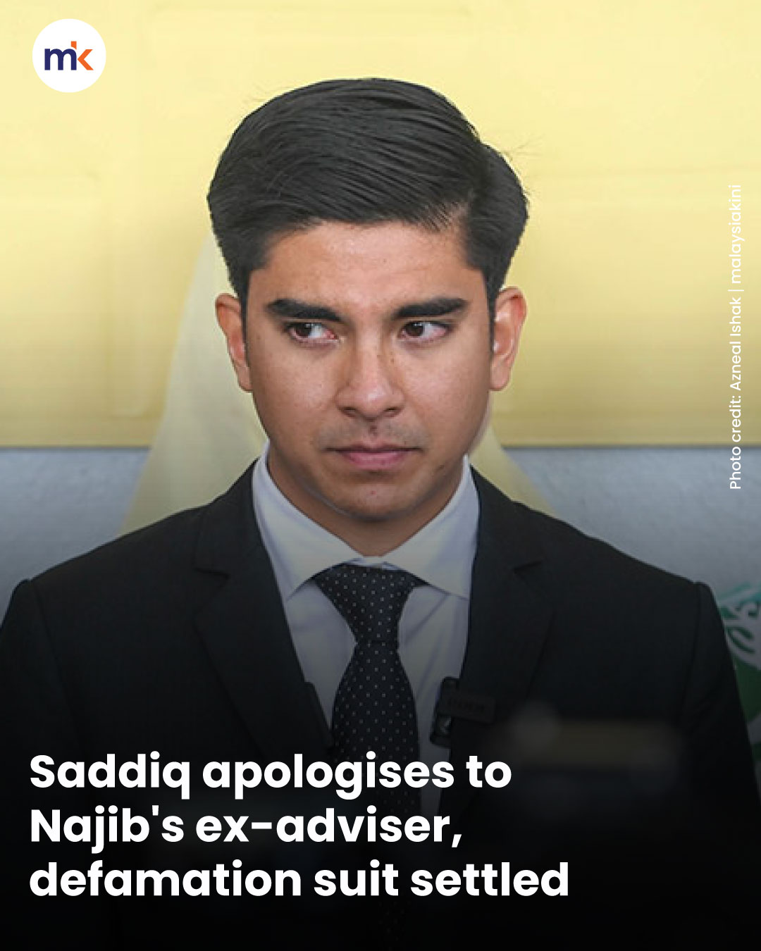 Saddiq apologises to Najib's ex-adviser, defamation suit settled