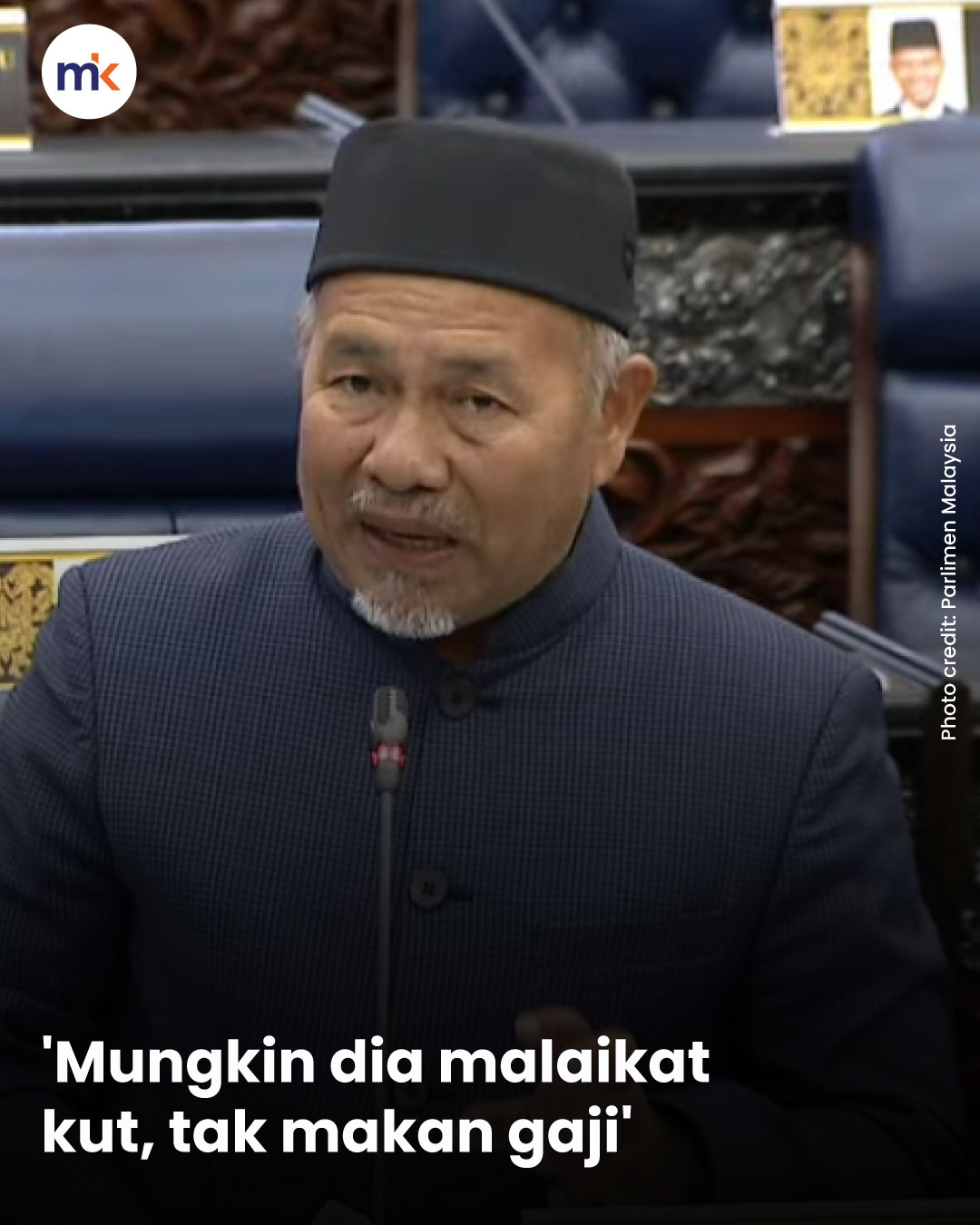 'Mungkin dia malaikat kut, tak makan gaji'