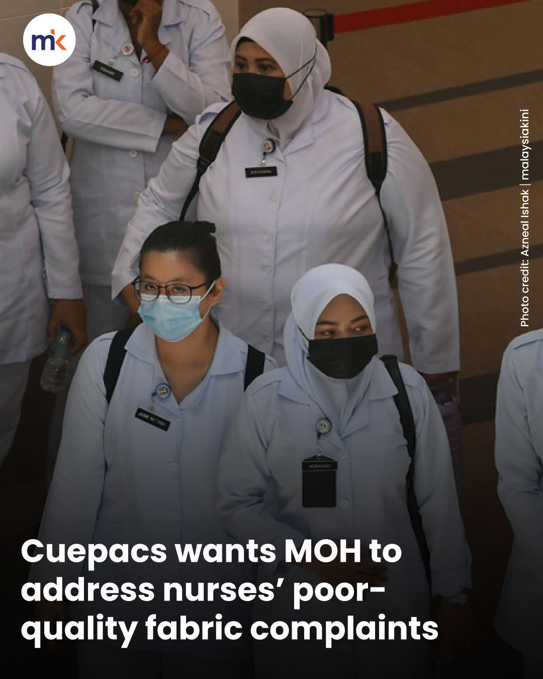 Cuepacs wants MOH to address nurses’ poor-quality fabric complaints