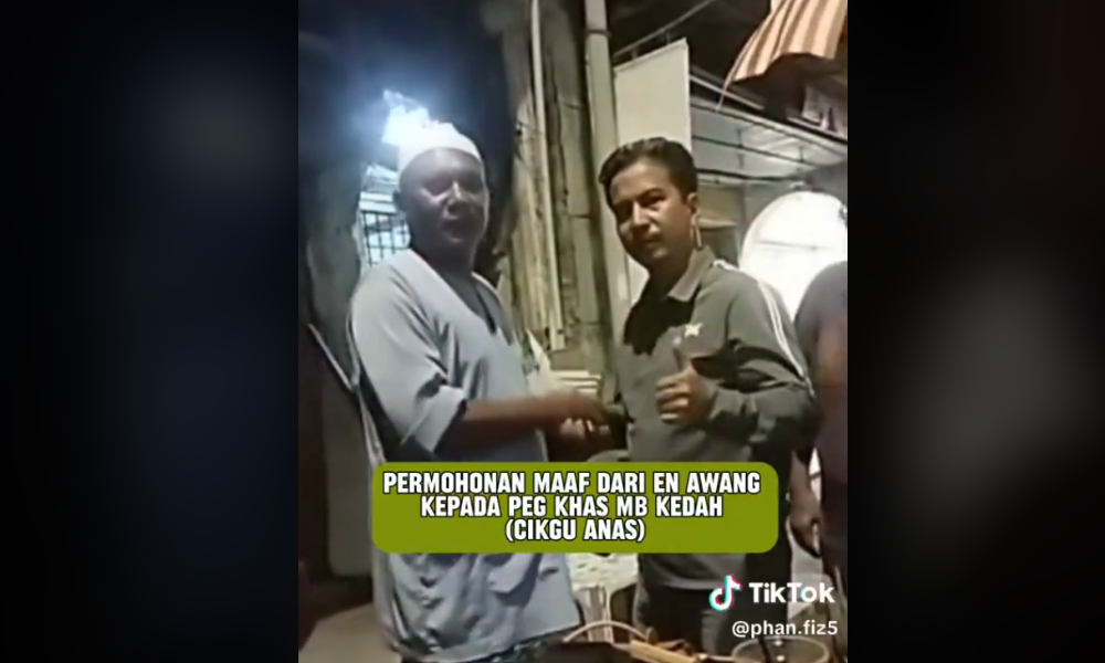 Kedah MB's aide makes peace, hugs night market trader