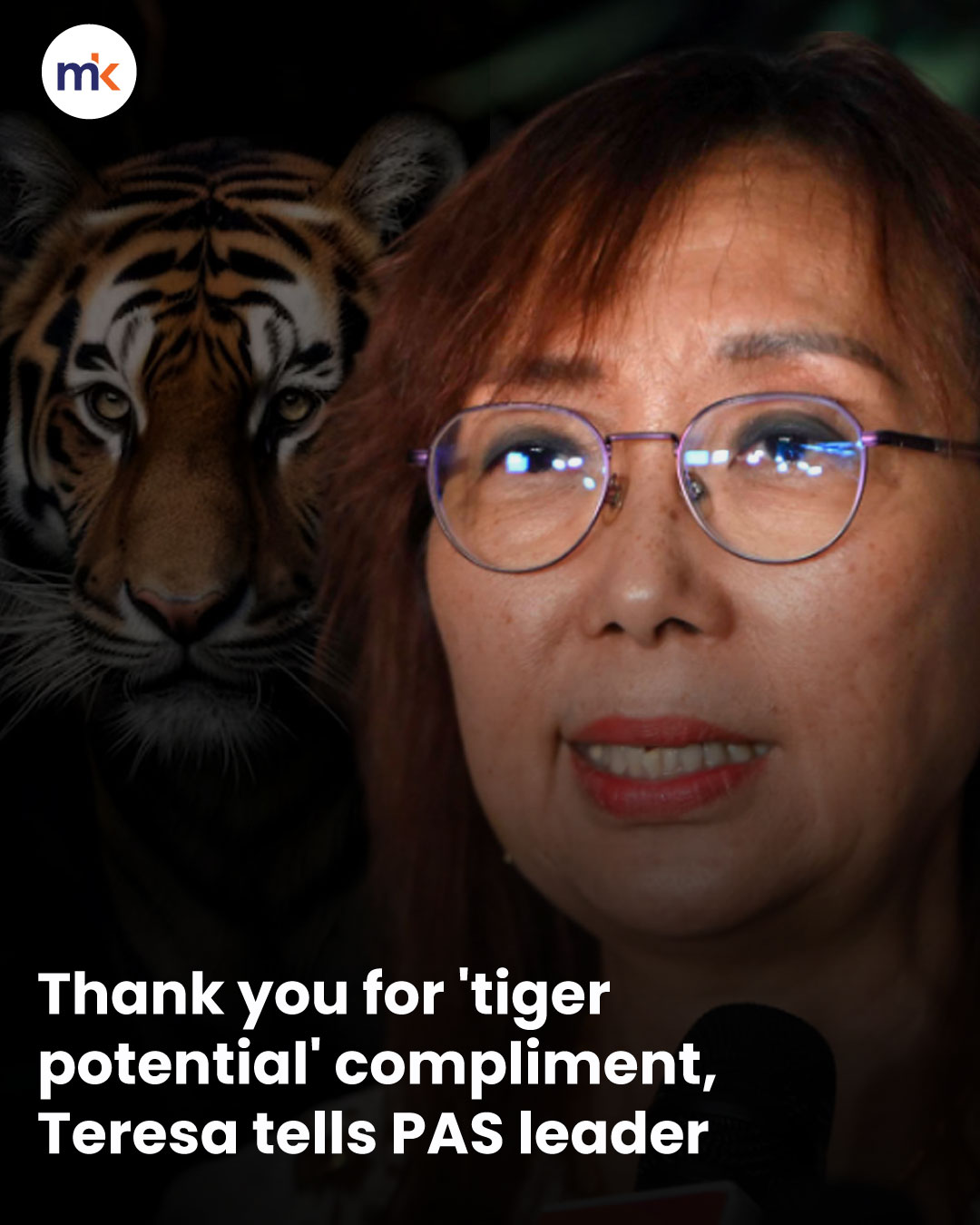 Thank you for 'tiger potential' compliment, Teresa tells PAS leader