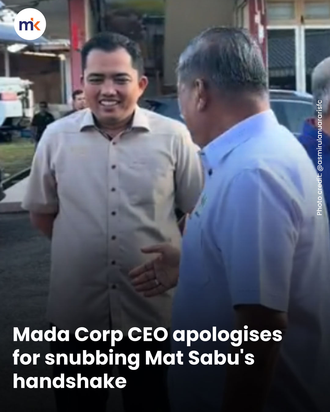 Mada Corp CEO apologises for snubbing Mat Sabu's handshake