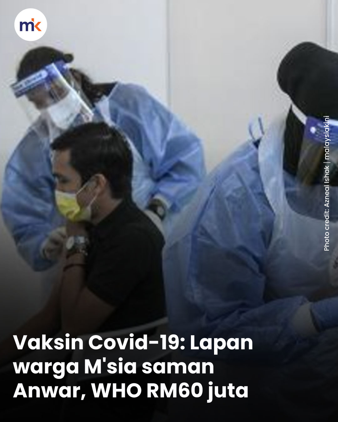 Vaksin Covid-19: Lapan warga M'sia saman Anwar, WHO RM60 juta
