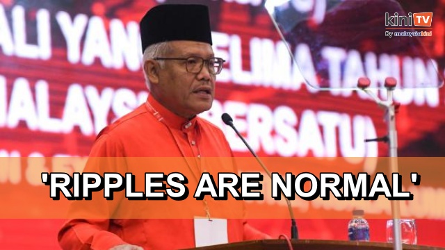 Who said Bersatu is divided? There's just a little 'rippling', says Hamzah 