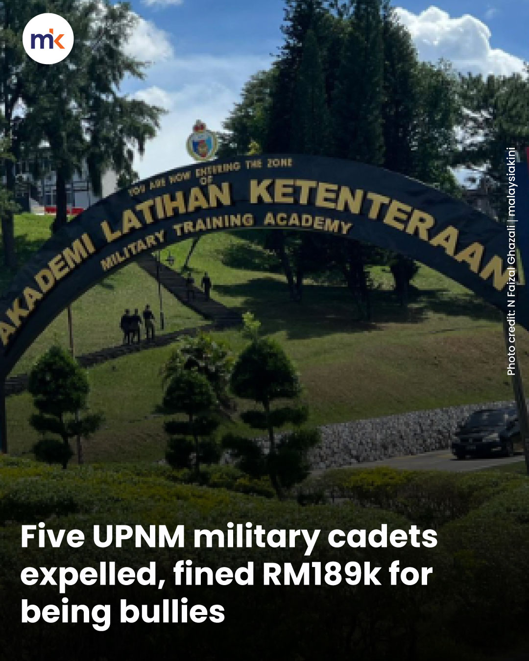 Five UPNM military cadets expelled, fined RM189k for being bullies
