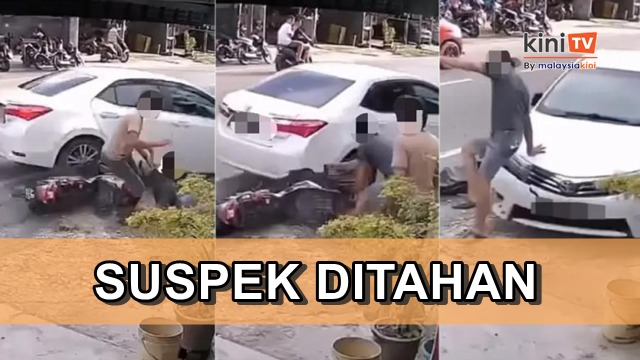 Padah himpit dan langgar motorsikal, pemandu kereta dicekup polis