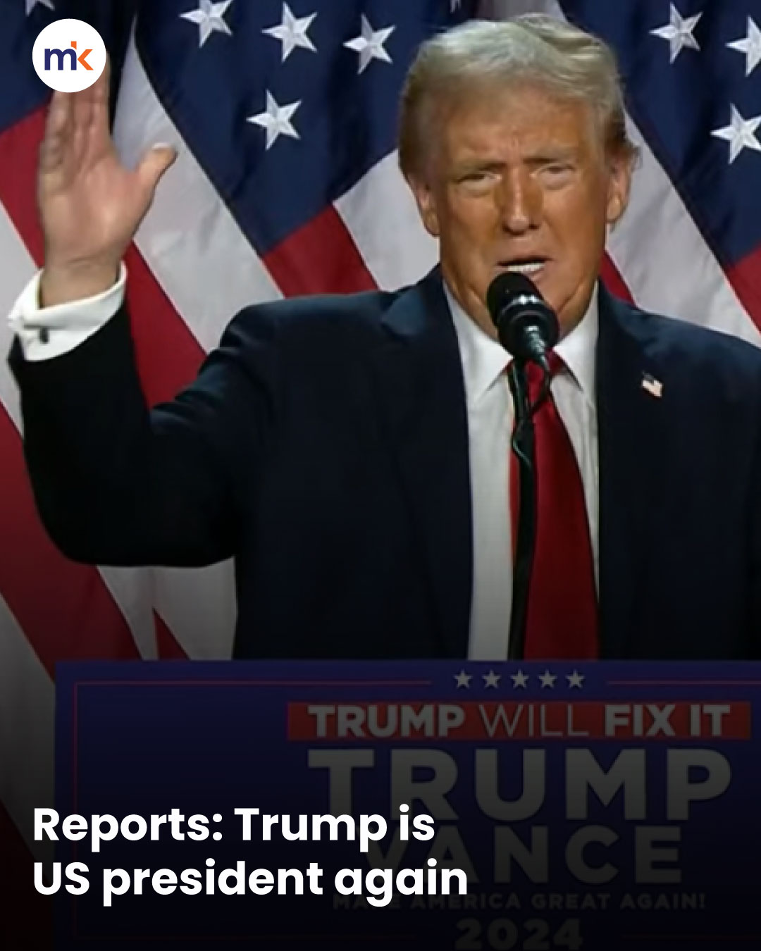 Reports: Trump is US president again