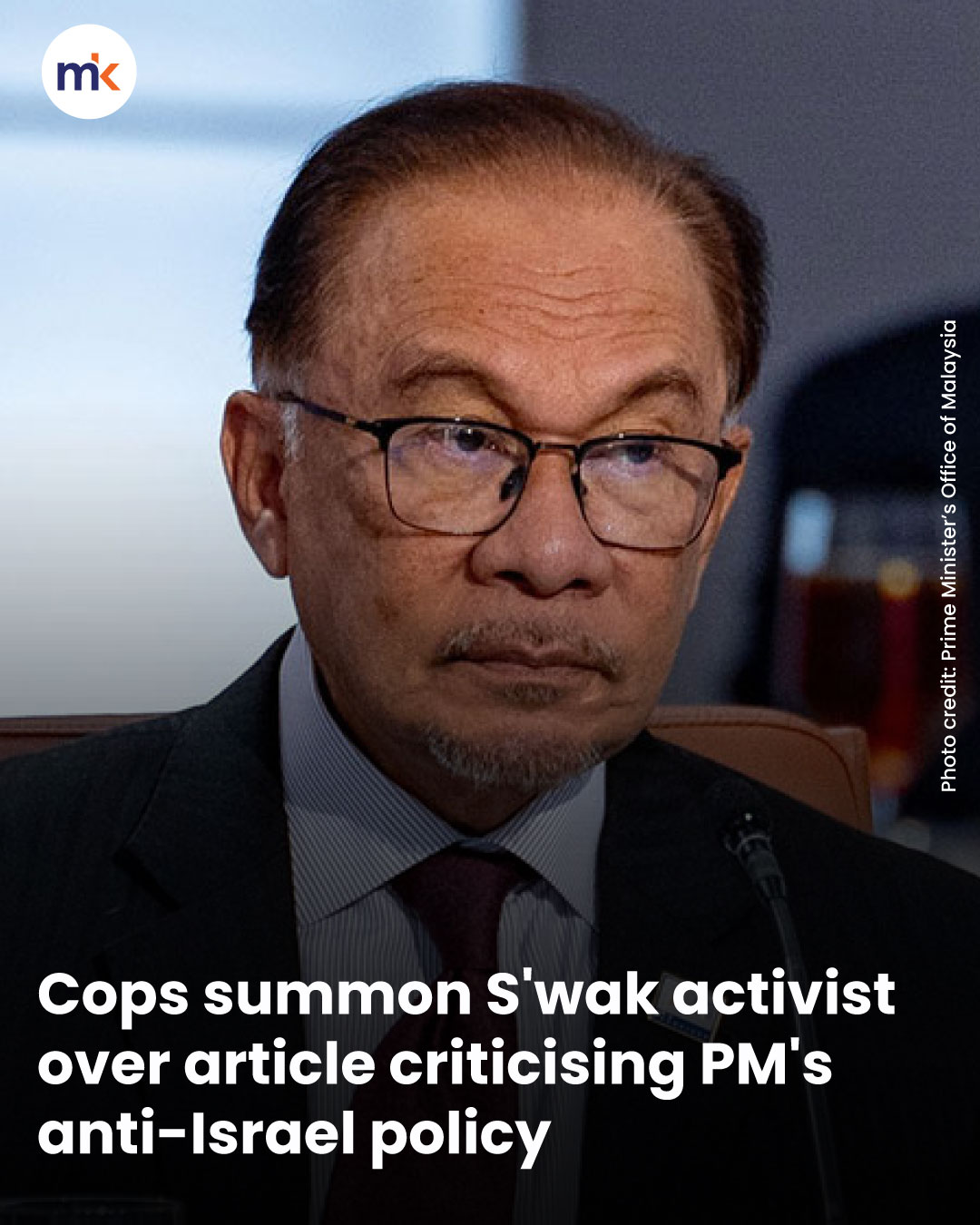 Cops summon S'wak activist over article criticising PM's anti-Israel policy