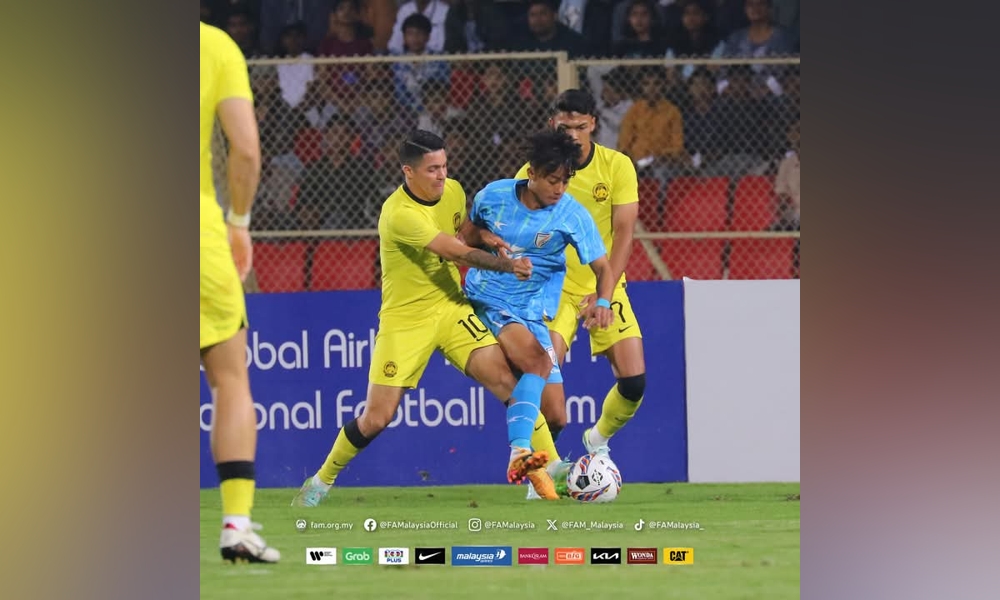 Harimau Malaya seri lawan India 1-1