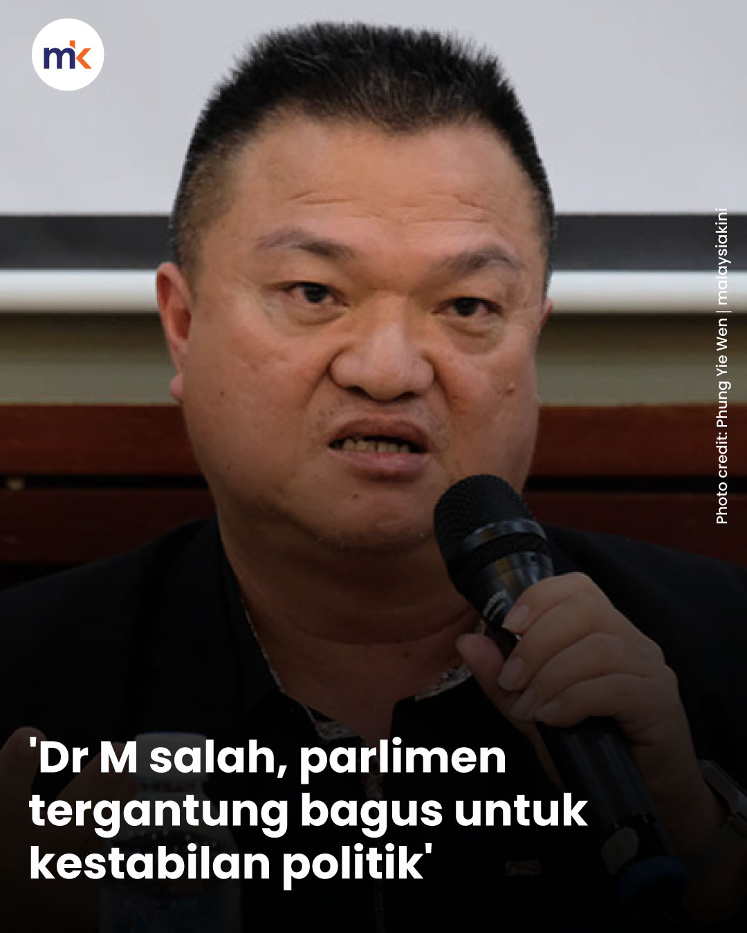 'Dr M salah, parlimen tergantung bagus untuk kestabilan politik'