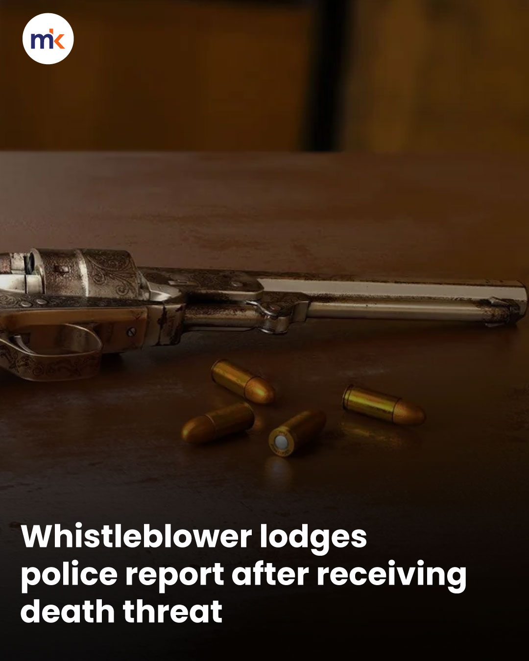 Whistleblower lodges police report after receiving death threat
