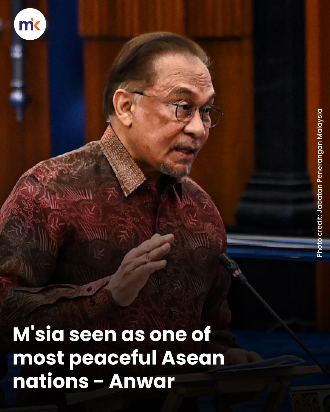 M'sia seen as one of most peaceful Asean nations - Anwar