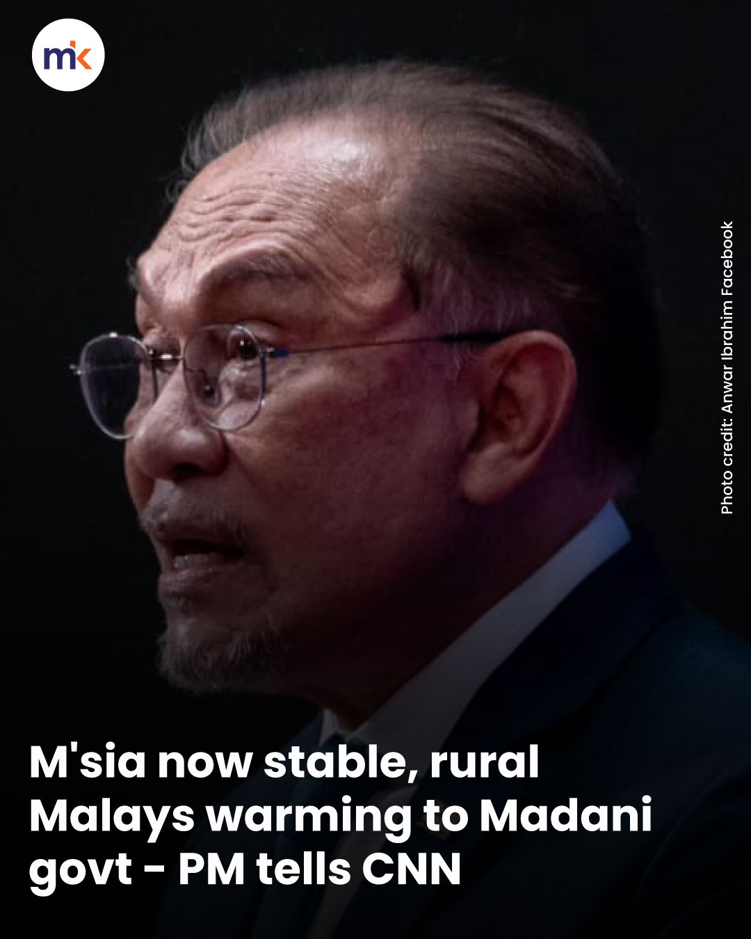 M'sia now stable, rural Malays warming to Madani govt - PM tells CNN
