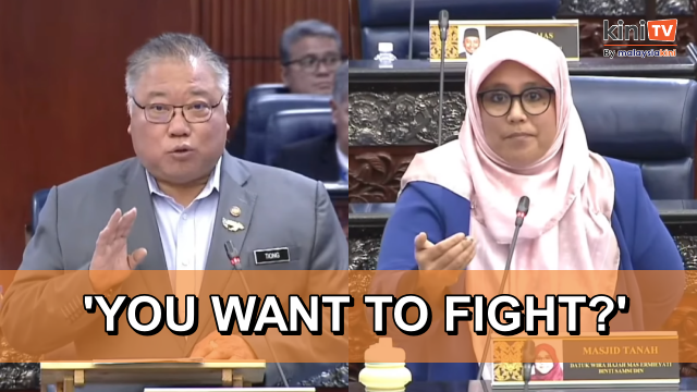 Let's take fight outside - Tiong challenges Mas Ermieyati