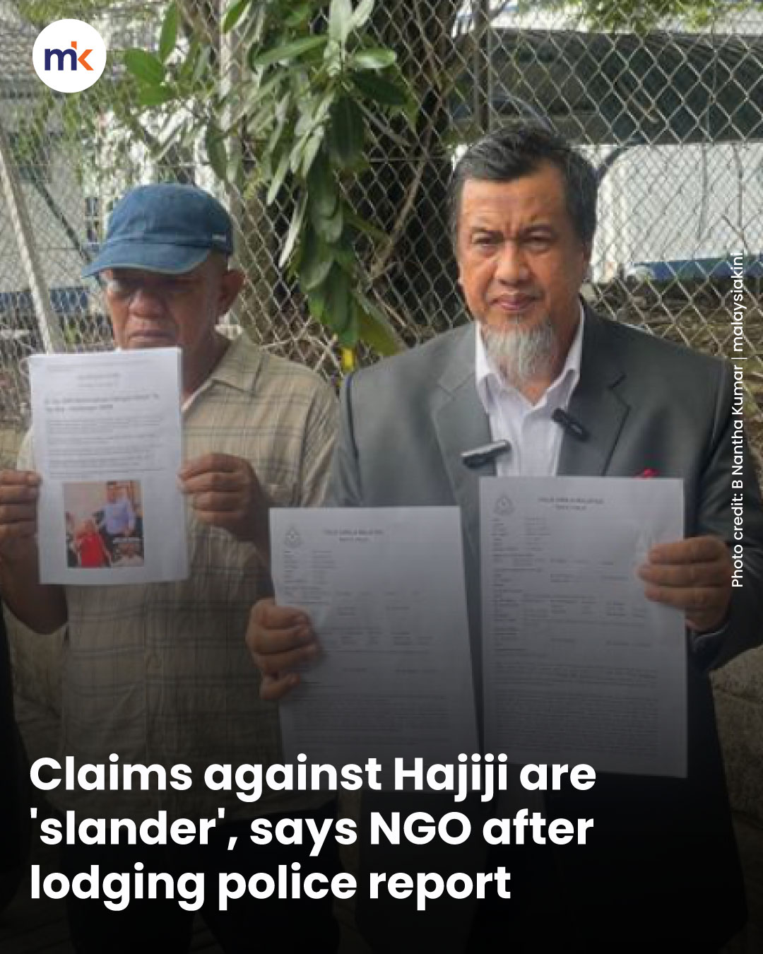 Claims against Hajiji are 'slander', says NGO after lodging police report