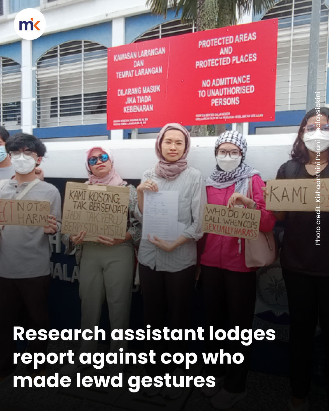 Research assistant lodges report against cop who made lewd gestures