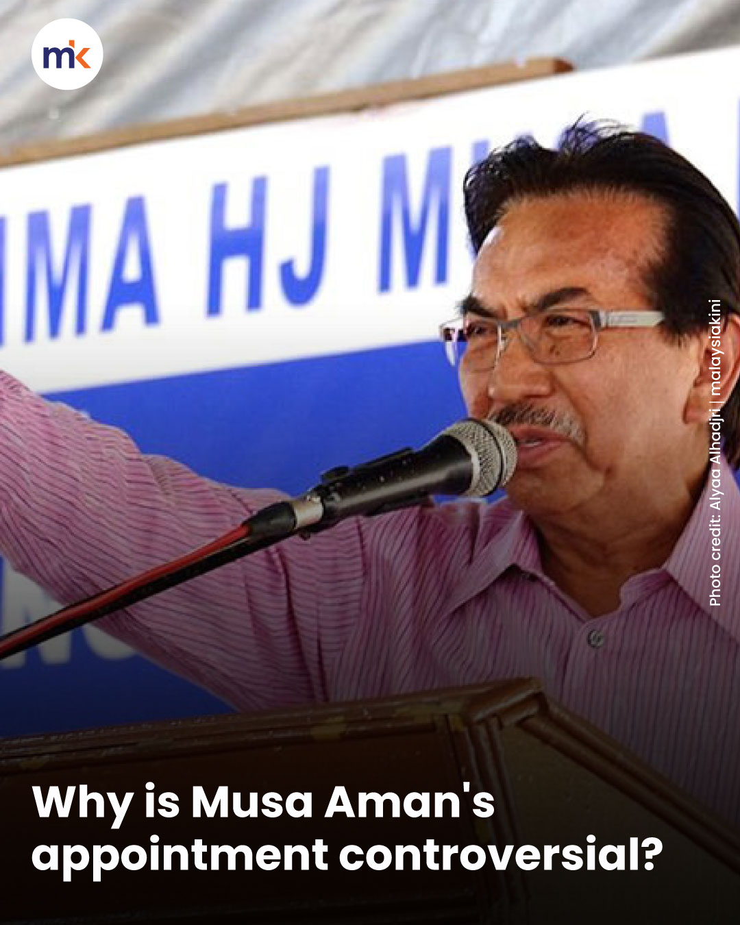 Why is Musa Aman's appointment controversial?