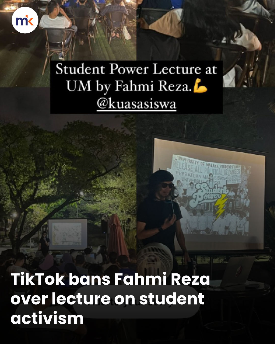 TikTok bans Fahmi Reza over lecture on student activism