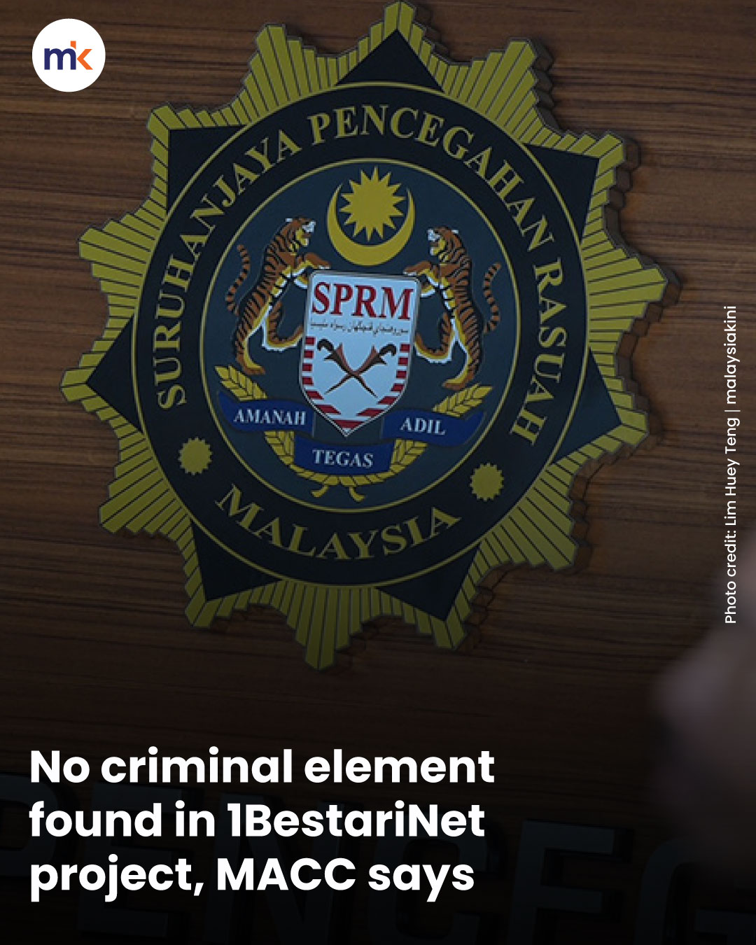 No criminal element found in 1BestariNet project, MACC says