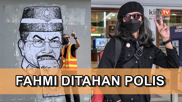 Poster hina Musa Aman: Polis tahan Fahmi Reza di Sabah