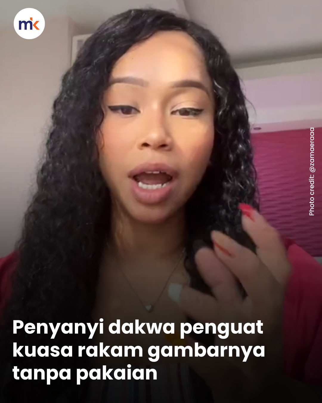 Penyanyi dakwa penguat kuasa rakam gambarnya tanpa pakaian