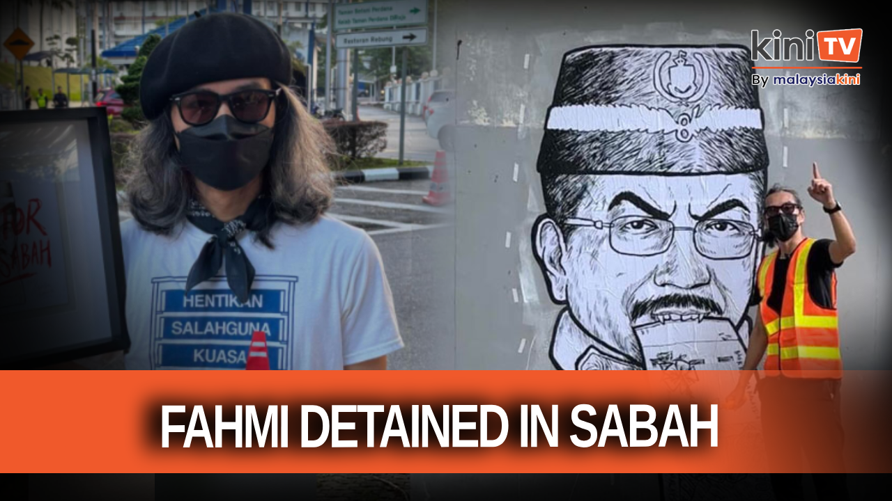 Fahmi Reza detained by Sabah police over Musa Aman poster