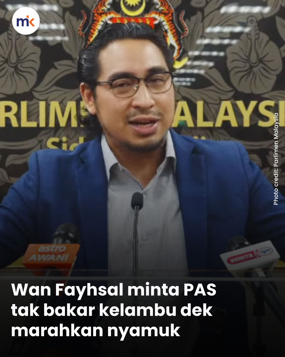 Wan Fayhsal minta PAS tak bakar kelambu dek marahkan nyamuk