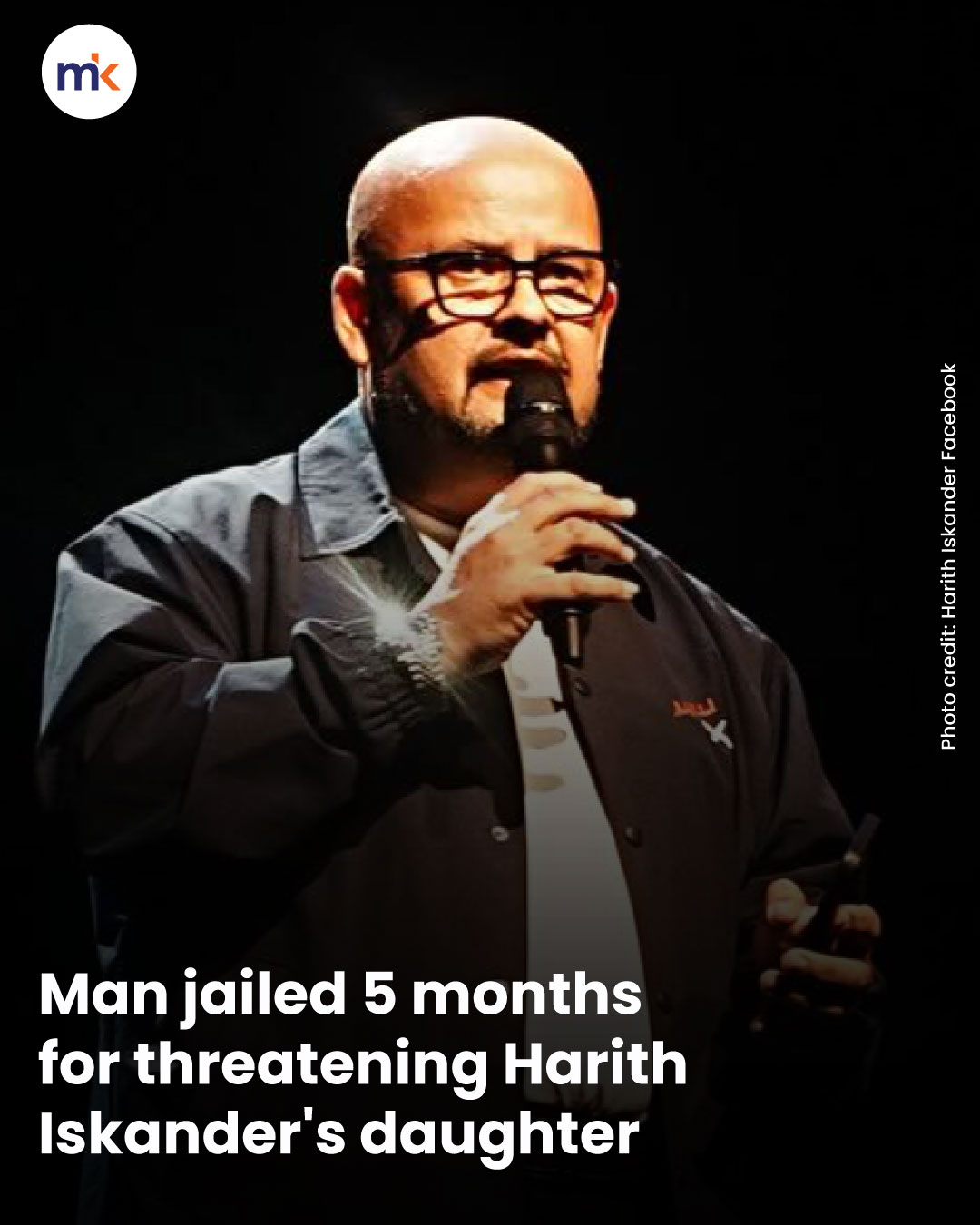 Man jailed 5 months for threatening Harith Iskander's daughter