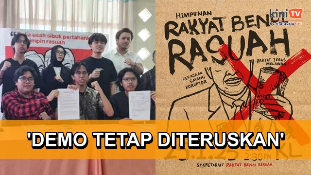 'Tak akan tunduk' - Himpunan antirasuah tetap diteruskan Sabtu ini