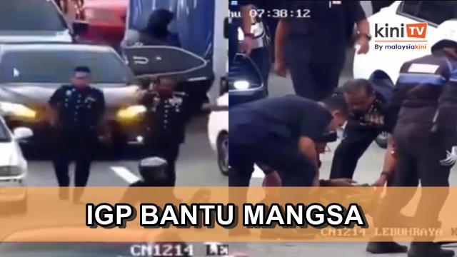 IGP bantu mangsa kemalangan di Lebuhraya KL-Seremban