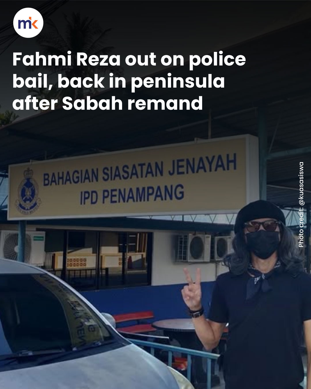 Fahmi Reza out on police bail, back in peninsula after Sabah remand