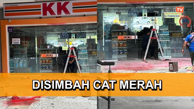 KK Mart di UM jual sandwich ham disimbah cat merah