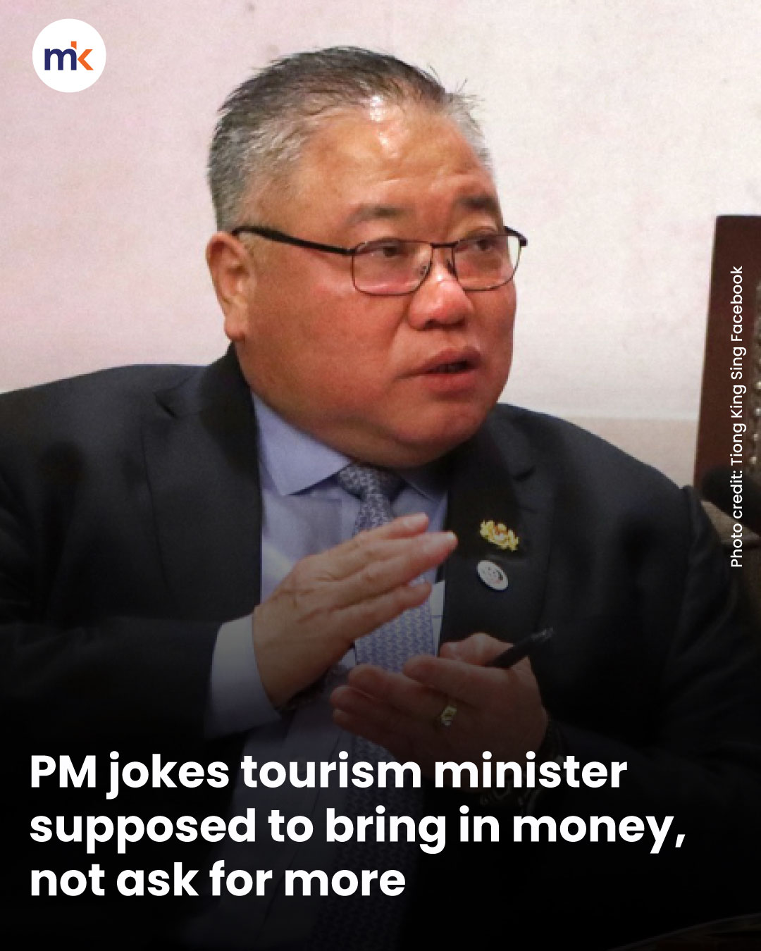 PM jokes tourism minister supposed to bring in money, not ask for more