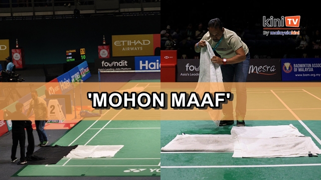 Bumbung bocor ketika aksi Terbuka Badminton Malaysia: PSM mohon maaf