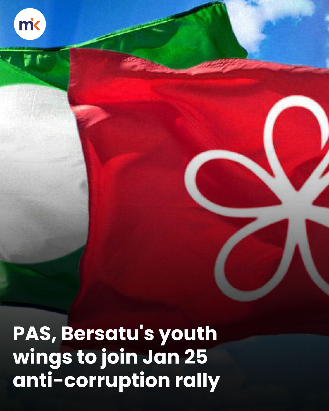 PAS, Bersatu's youth wings to join Jan 25 anti-corruption rally