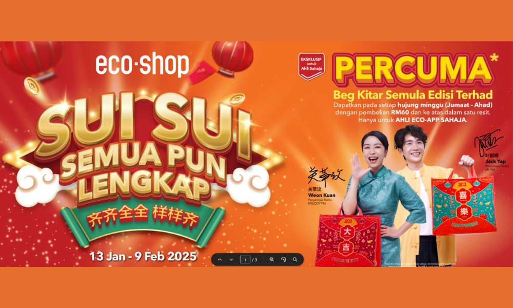 Slither into an auspicious CNY with Eco-Shop's ‘Sui Sui Semua Pun Lengkap’ campaign