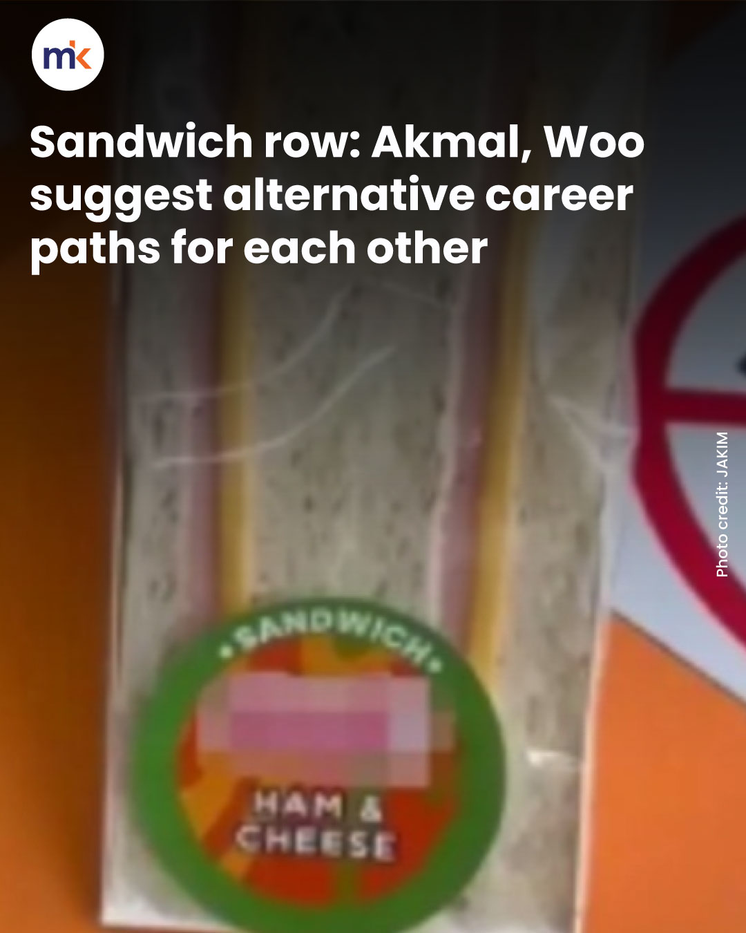 Sandwich row: Akmal, Woo suggest alternative career paths for each other