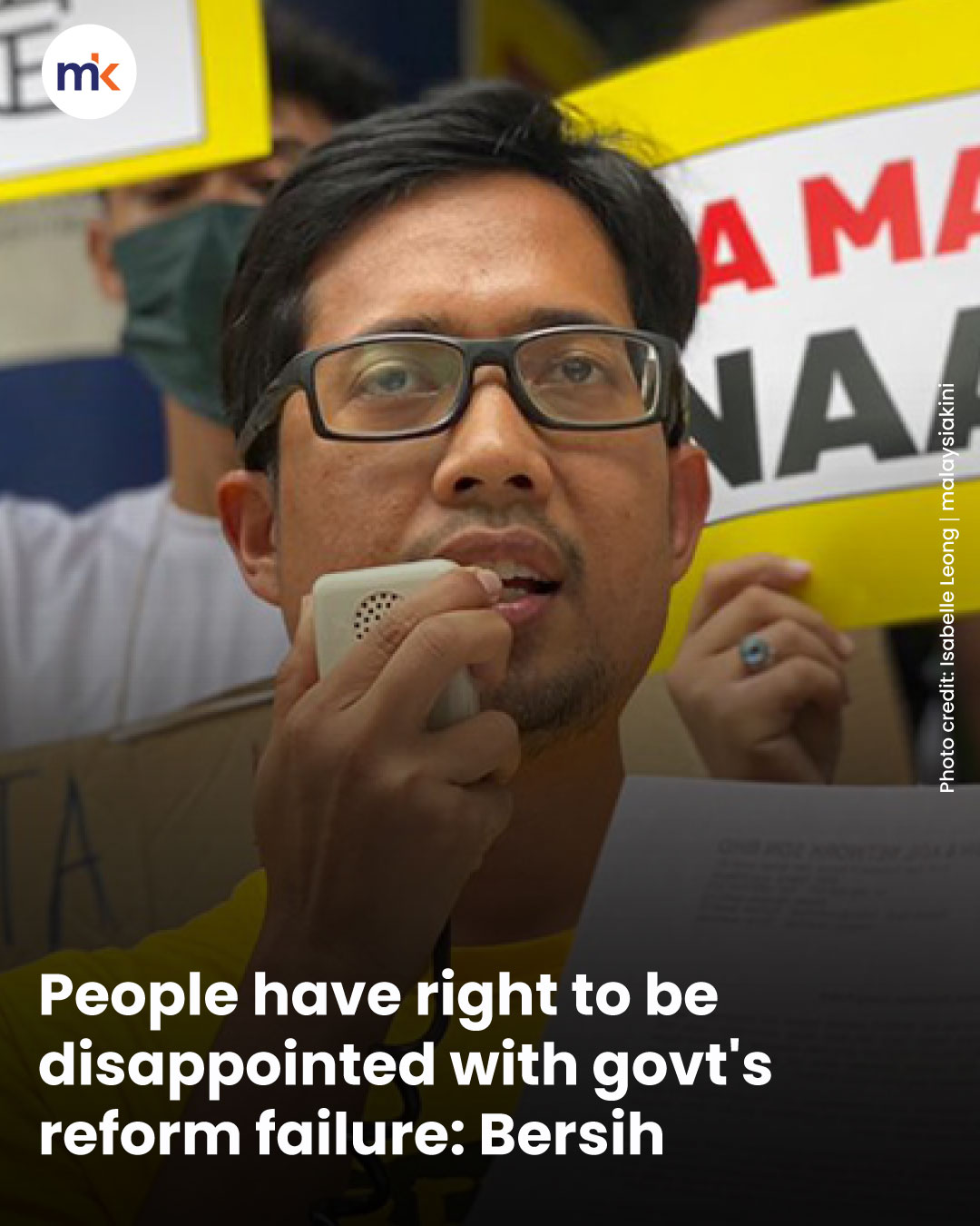 People have right to be disappointed with govt's reform failure: Bersih