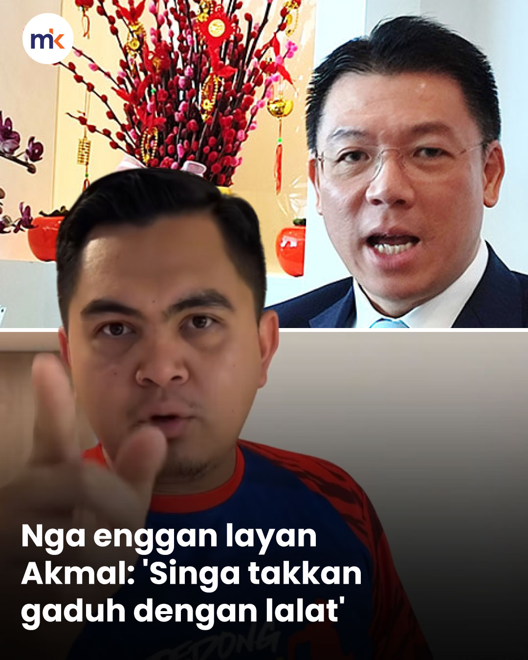 Nga enggan layan Akmal: 'Singa takkan gaduh dengan lalat'