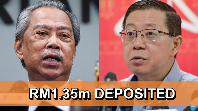 Muhyiddin deposits RM1.35m damages to Guan Eng pending appeal