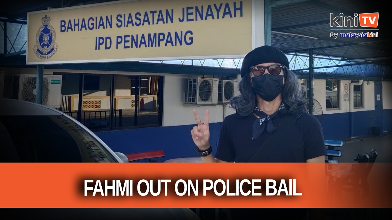 Fahmi Reza released on police bail, back in peninsula after one-day remand