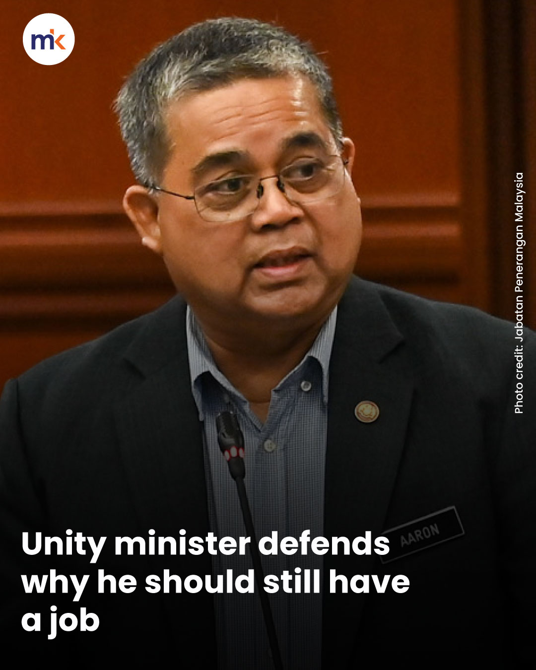 Unity minister defends why he should still have a job