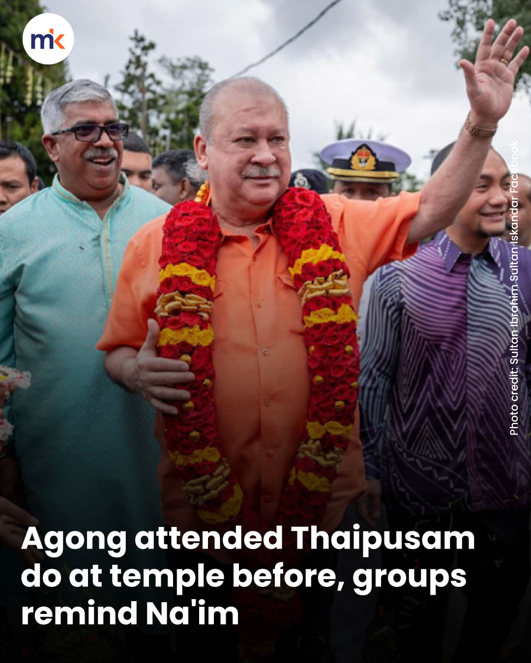 Agong attended Thaipusam do at temple before, groups remind Na'im