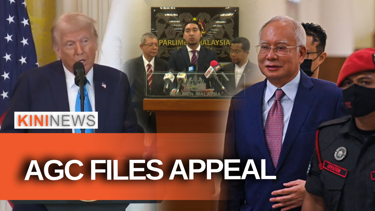 #KiniNews: AGC files appeal over Najib's addendum case; PN urges govt to oppose Trump’s Gaza plan