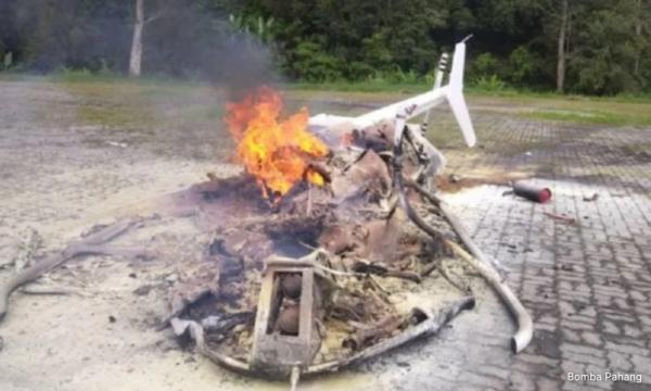 直升机在宾顿着陆期间着火，一名死亡